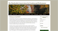 Desktop Screenshot of manitoulinconservatory.com